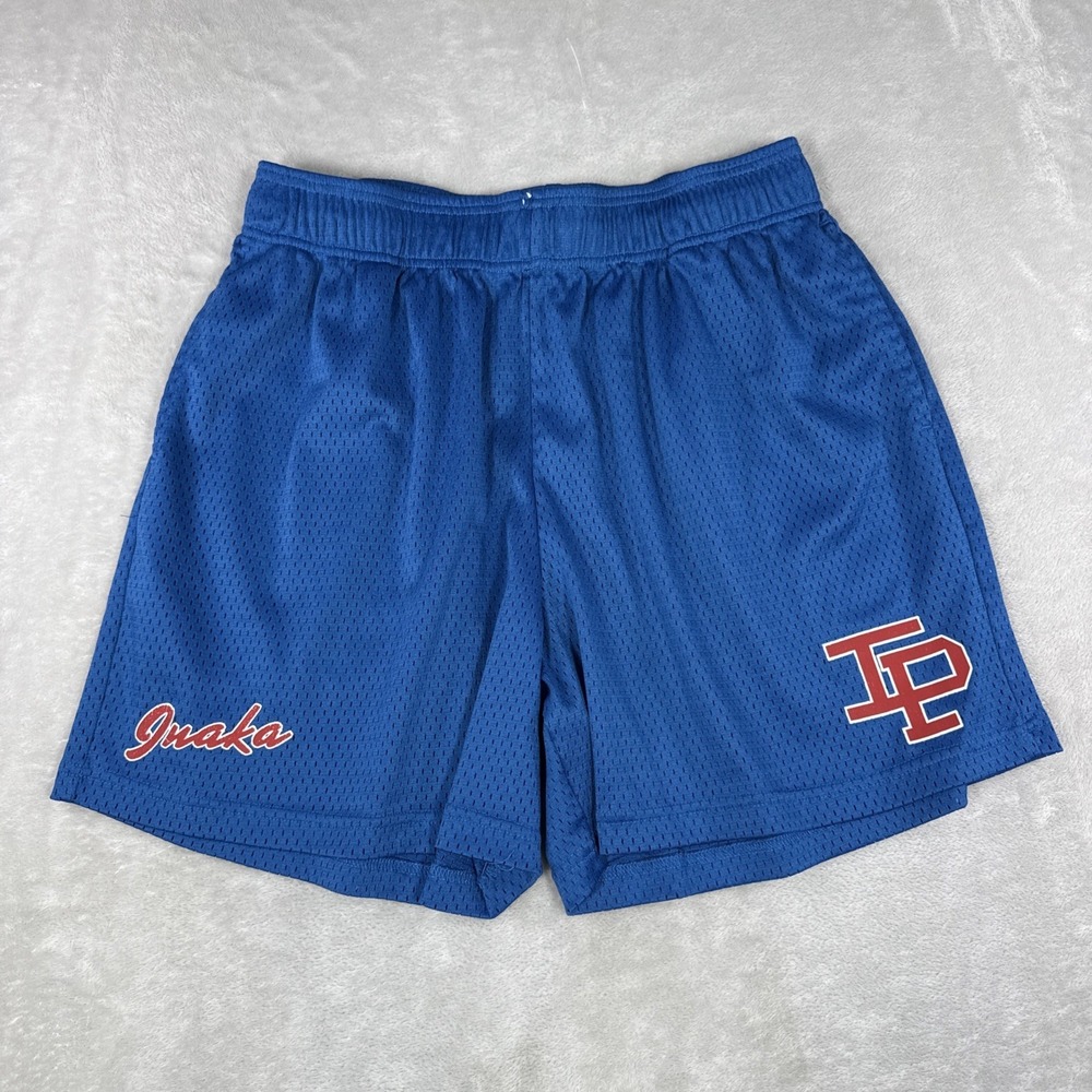 INAKA POWER shorts Size XL Blue Mesh Gym Short